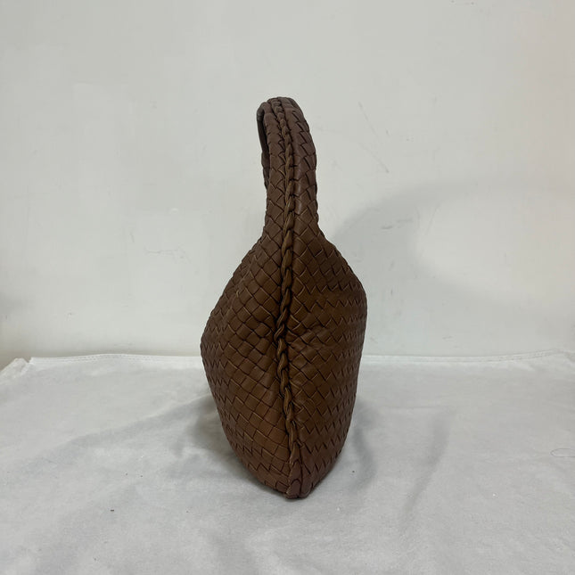 Bottega Veneta Intrecciato Hobo Bag Medium Brown Lambskin leather 40cm