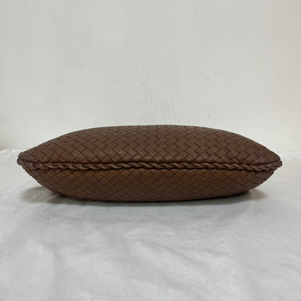 Bottega Veneta Intrecciato Hobo Bag Medium Brown Lambskin leather 40cm