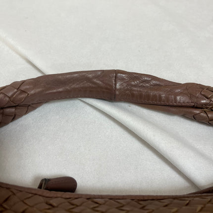 Bottega Veneta Intrecciato Hobo Bag Medium Brown Lambskin leather 40cm