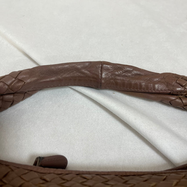 Bottega Veneta Intrecciato Hobo Bag Medium Brown Lambskin leather 40cm