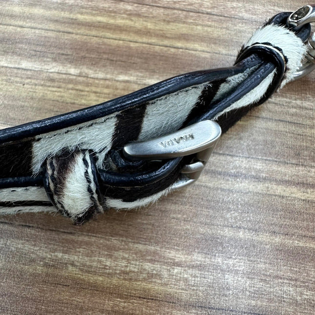 Prada Zebra Print Ponyhair Calfskin Leather Shoulder Bag