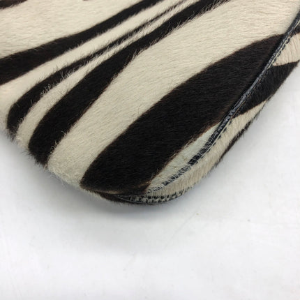 Prada Zebra Print Ponyhair Calfskin Leather Shoulder Bag