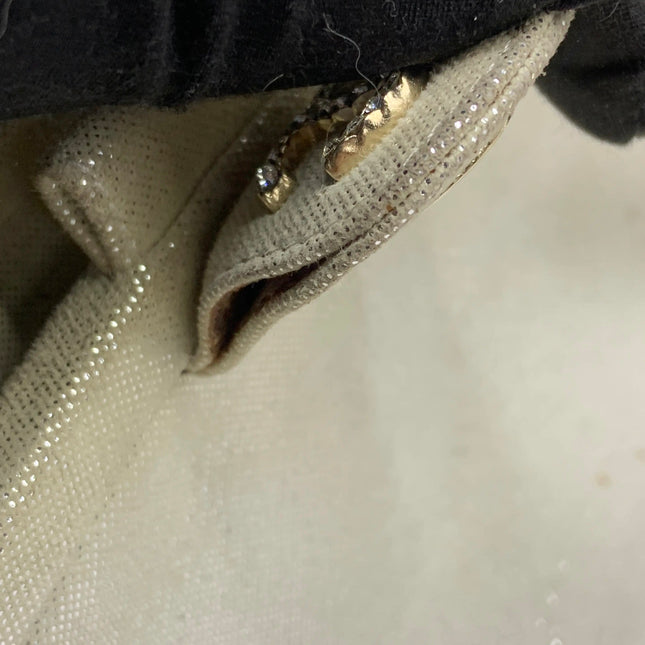 Chanel White Rabbit Fur Kiss Lock Clutch Chain Bag