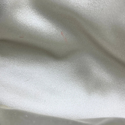 Chanel White Rabbit Fur Kiss Lock Clutch Chain Bag