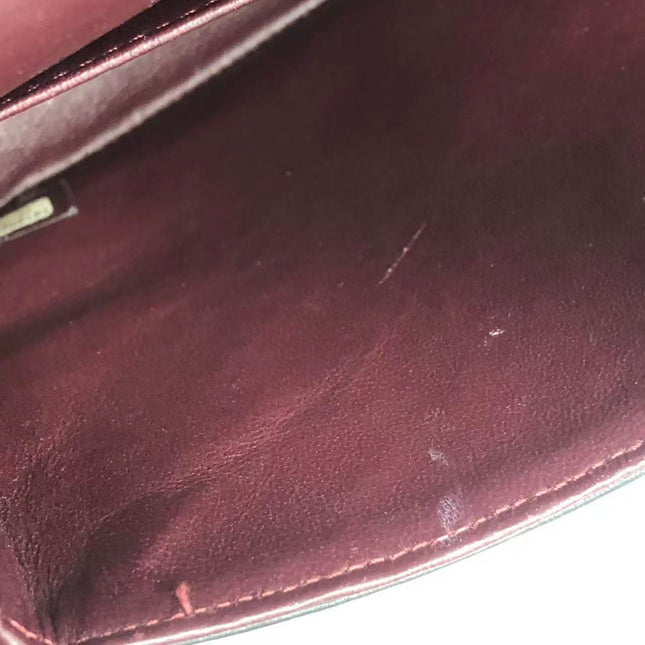 Chanel Timeless Classic Flap Medium 2009 Black Lambskin Leather Silver Hardware