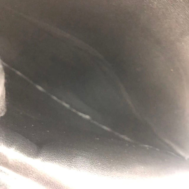 Chanel Timeless Classic Flap Medium 2009 Black Lambskin Leather Silver Hardware