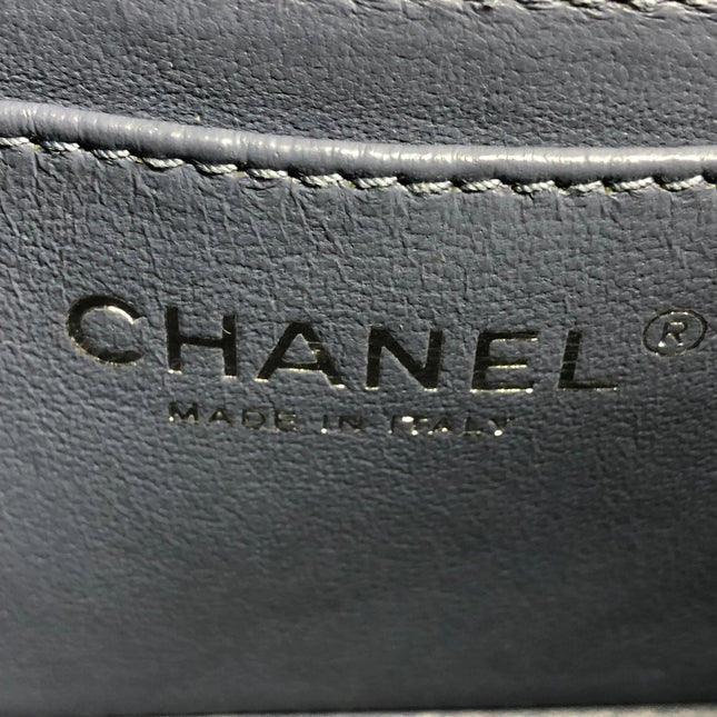 Chanel Classic Flap Mini 2012 Brown Patent Leather Silver Hardware