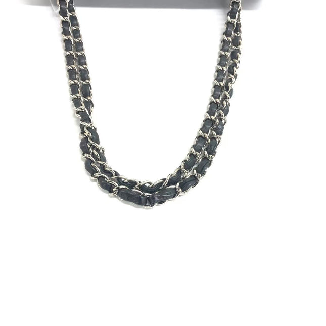 Chanel Timeless Classic Flap Medium 2009 Black Lambskin Leather Silver Hardware