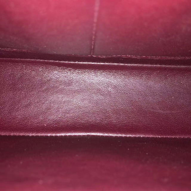 Chanel Timeless Classic Flap Medium 2009 Black Lambskin Leather Silver Hardware