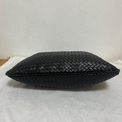 Bottega Veneta Veneta Intrecciato Hobo Bag Large Black Leather 47cm