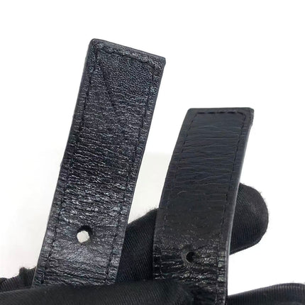 FENDI Baguette Vintage Black Cloth With Flower Embroidery Silver Hardware