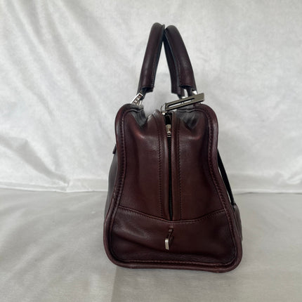 Loewe Amazona 28 in Brown Calfskin Leather and Silver-tone Hardware