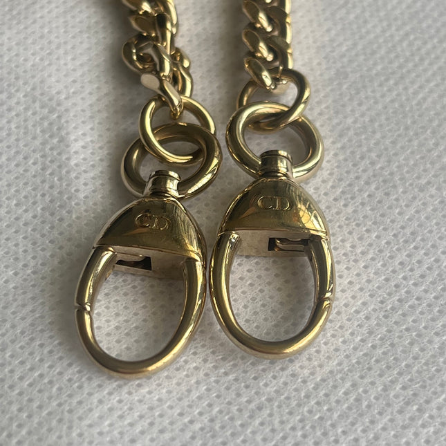 Lady Dior Mini 2019 Pearlescent Pink Lambskin Leather Gold Chain Strap