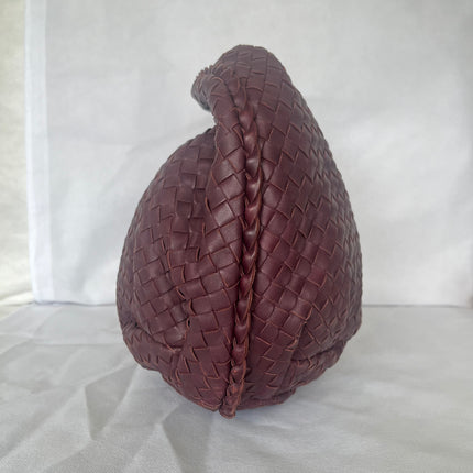 Bottega Veneta Belly Hobo Intrecciato Burgundy Medium 40cm