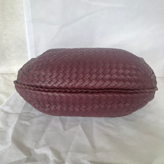 Bottega Veneta Belly Hobo Intrecciato Burgundy Medium 40cm