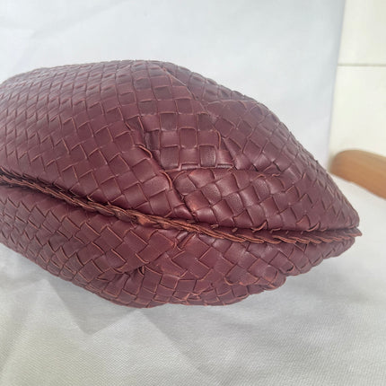 Bottega Veneta Belly Hobo Intrecciato Burgundy Medium 40cm