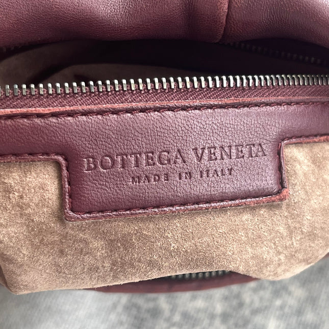 Bottega Veneta Belly Hobo Intrecciato Burgundy Medium 40cm