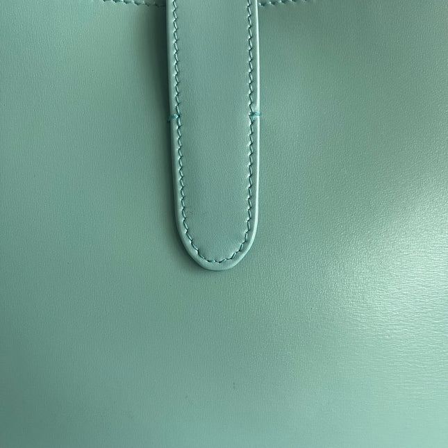 Gucci Jackie 1961 Small Blue Leather Bag with Adjustable Strap