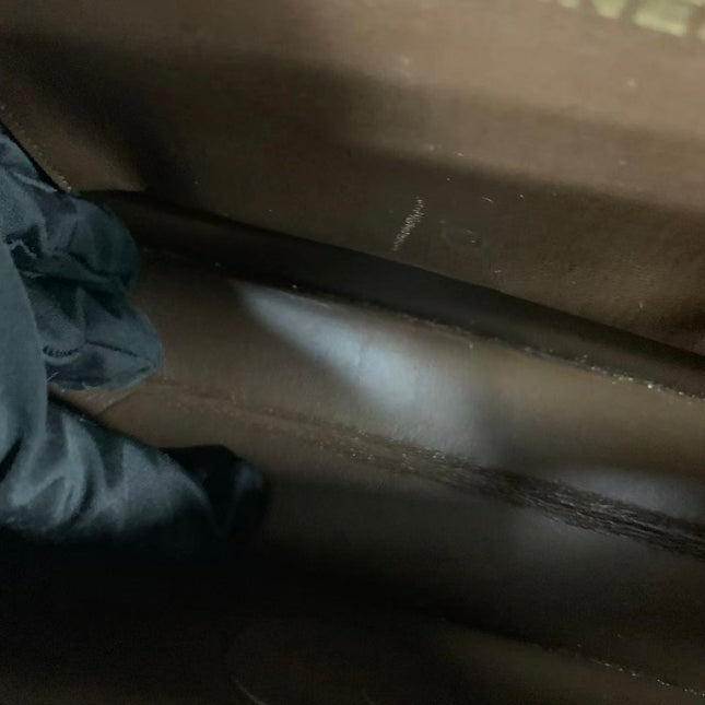 Chanel Single Flap Bag Vintage Small Brown Lizard Leather Gold Hardware