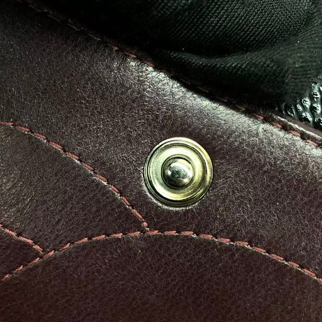 Chanel Classic Flap Jumbo 2011 Black Caviar Leather Double Flap Silver Hardware