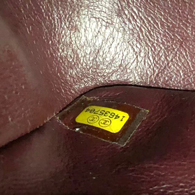 Chanel Classic Flap Jumbo 2011 Black Caviar Leather Double Flap Silver Hardware