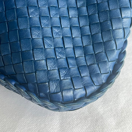 Bottega Veneta Veneta Hobo Navy Leather Bag Maxi 54cm