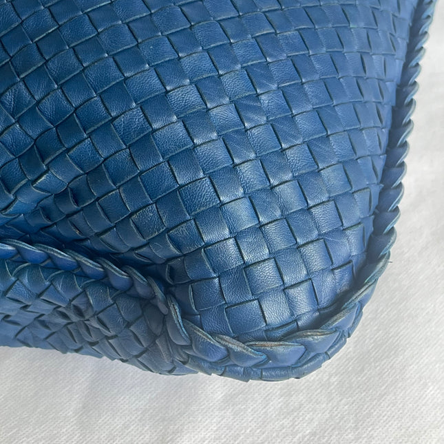 Bottega Veneta Veneta Hobo Navy Leather Bag Maxi 54cm