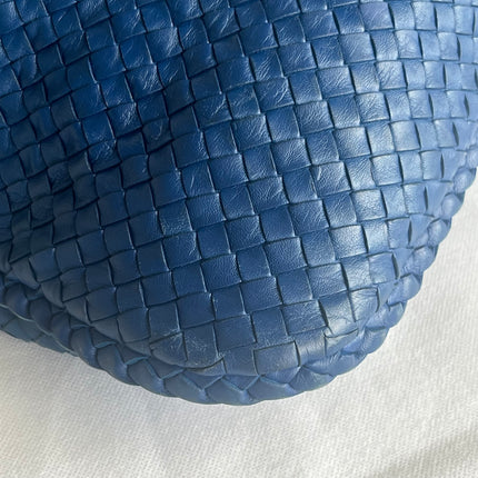 Bottega Veneta Veneta Hobo Navy Leather Bag Maxi 54cm