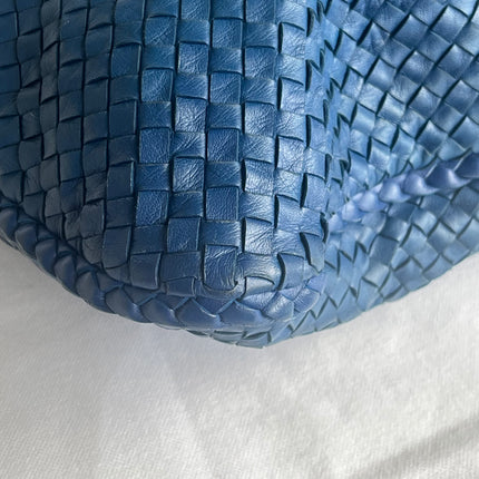 Bottega Veneta Veneta Hobo Navy Leather Bag Maxi 54cm