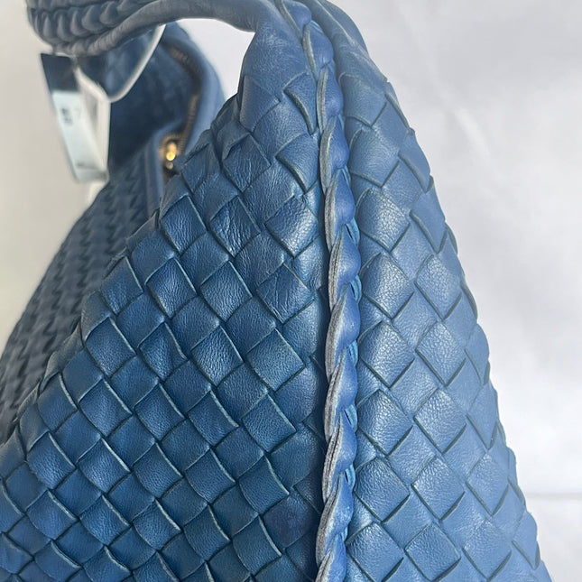 Bottega Veneta Veneta Hobo Navy Leather Bag Maxi 54cm