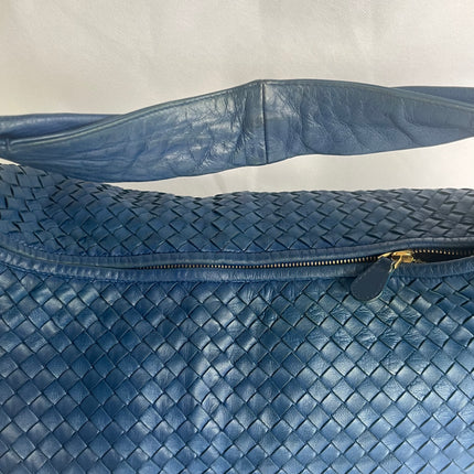 Bottega Veneta Veneta Hobo Navy Leather Bag Maxi 54cm