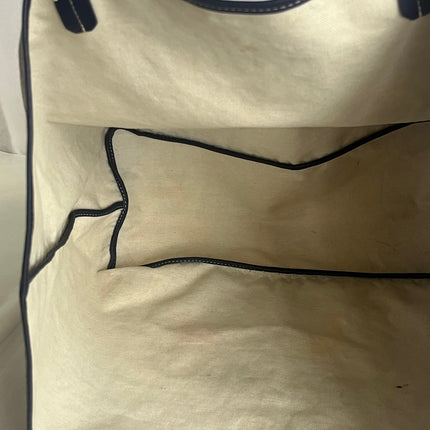 Goyard Saint Louis PM Tote Medium 2014 Navy Goyardine Canvas