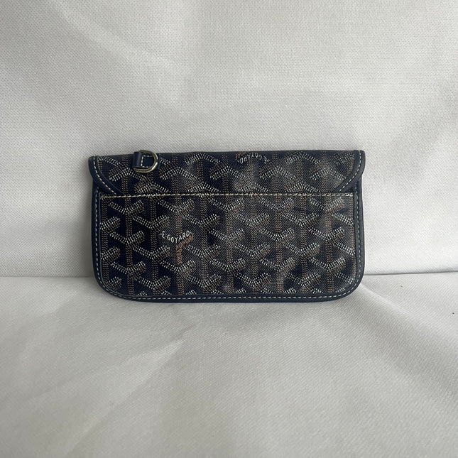 Goyard Saint Louis PM Tote Medium 2014 Navy Goyardine Canvas