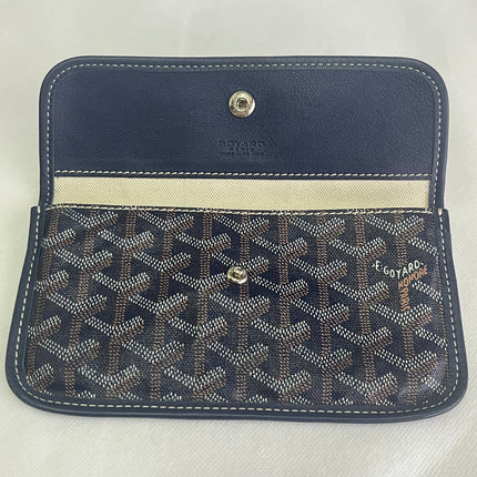 Goyard Saint Louis PM Tote Medium 2014 Navy Goyardine Canvas