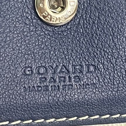 Goyard Saint Louis PM Tote Medium 2014 Navy Goyardine Canvas