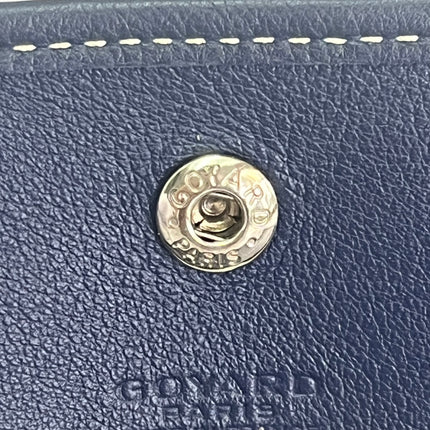 Goyard Saint Louis PM Tote Medium 2014 Navy Goyardine Canvas