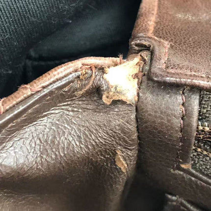 Chanel Single Flap Jumbo Brown Lambskin Leather Tortoise CC Logo and Chain