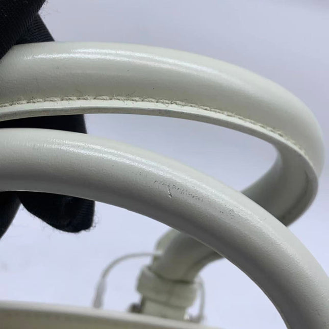 Dior by John Galliano 2025 White Leather Canvas Mini Detective Handbag