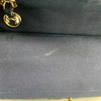 Chanel Classic Flap Medium Navy Velvet Gold Hardware, 2016-2017