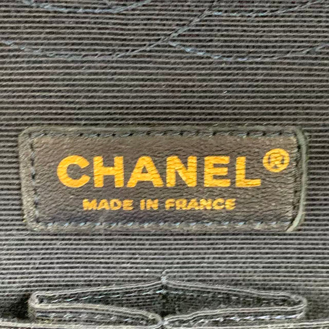 Chanel Classic Flap Medium Navy Velvet Gold Hardware, 2016-2017