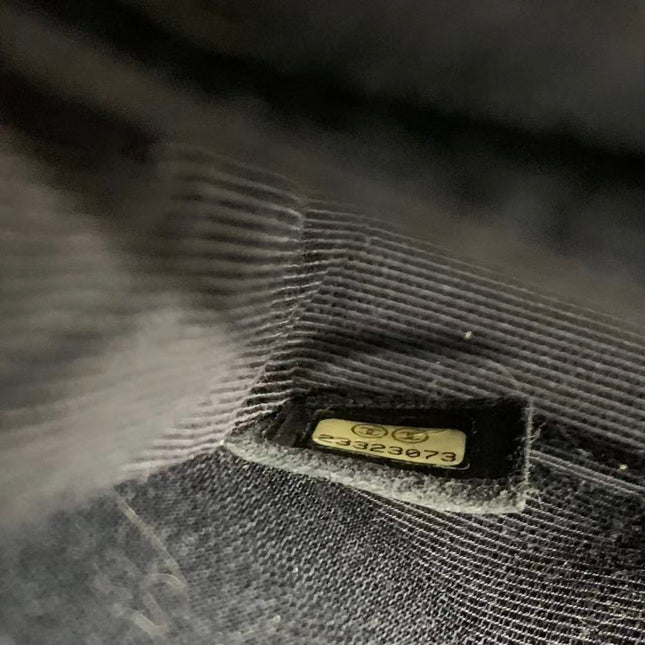 Chanel Classic Flap Medium Navy Velvet Gold Hardware, 2016-2017