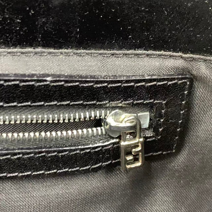 Fendi Baguette Vintage Black Glitter Beads Shoulder Bag