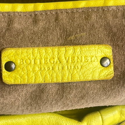 Bottega Veneta Veneta Hobo Maxi Yellow Intrecciato Leather Bag 54cm
