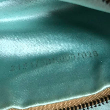 Fendi Baguette Brown Zucchino Monogram Multicolor Crystals Shoulder Bag