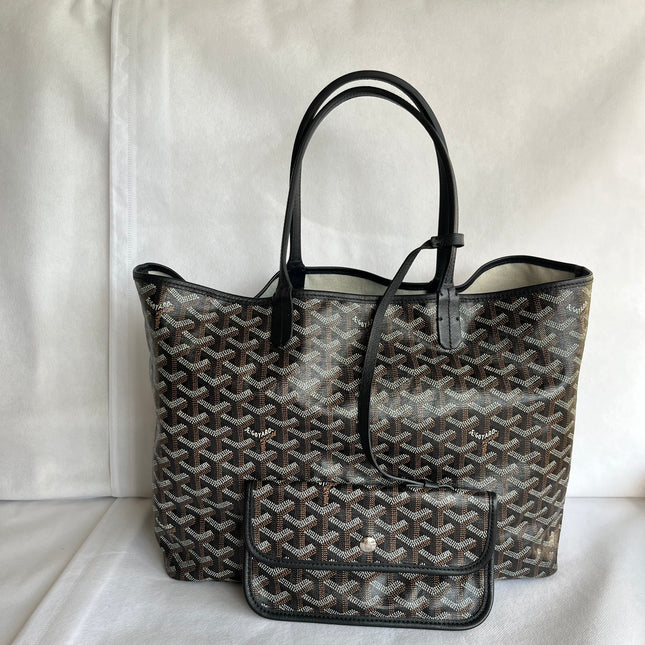 Goyard Saint Louis PM Tote Medium Black 2018-Luxbags