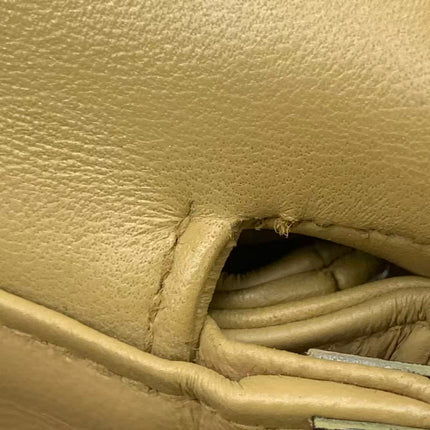 Chanel Vintage Double Sided Kelly Light Brown Lambskin Leather Shoulder Bag 1996-1997