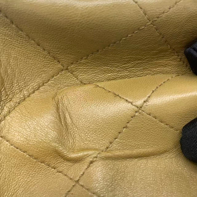 Chanel Vintage Double Sided Kelly Light Brown Lambskin Leather Shoulder Bag 1996-1997