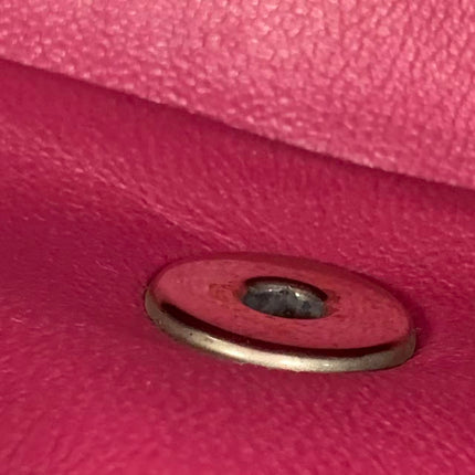Chanel Classic Flap Mini Red Patent Leather Silver Hardware