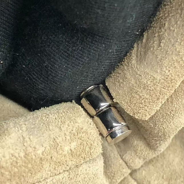 Bottega Veneta Pouch Mini Brown Suede with Multicolor Gems