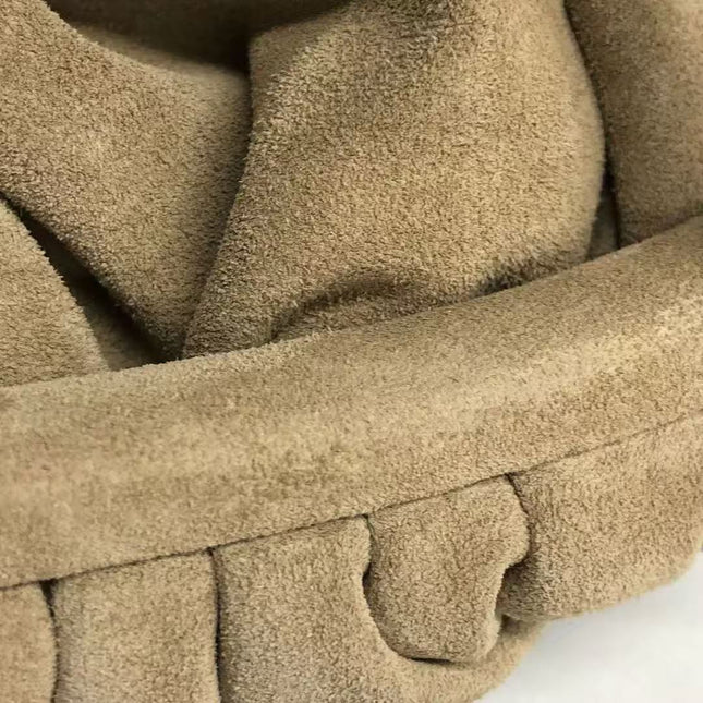 Bottega Veneta Pouch Mini Brown Suede with Multicolor Gems